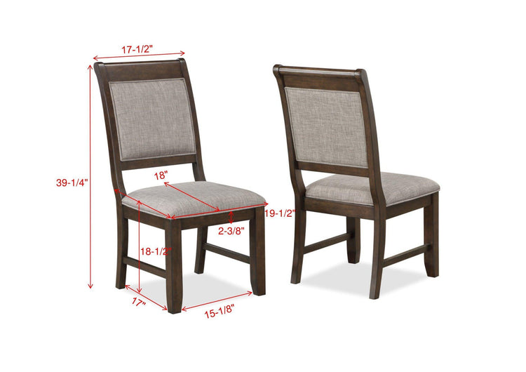 Crown Mark - Tarin - Side Chair (Set of 2) - Pearl Silver - 5th Avenue Furniture