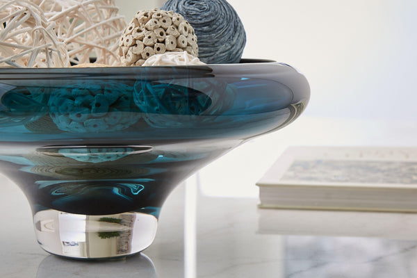 Signature Design by Ashley® - Vallborough - Teal Blue - Bowl - 5th Avenue Furniture