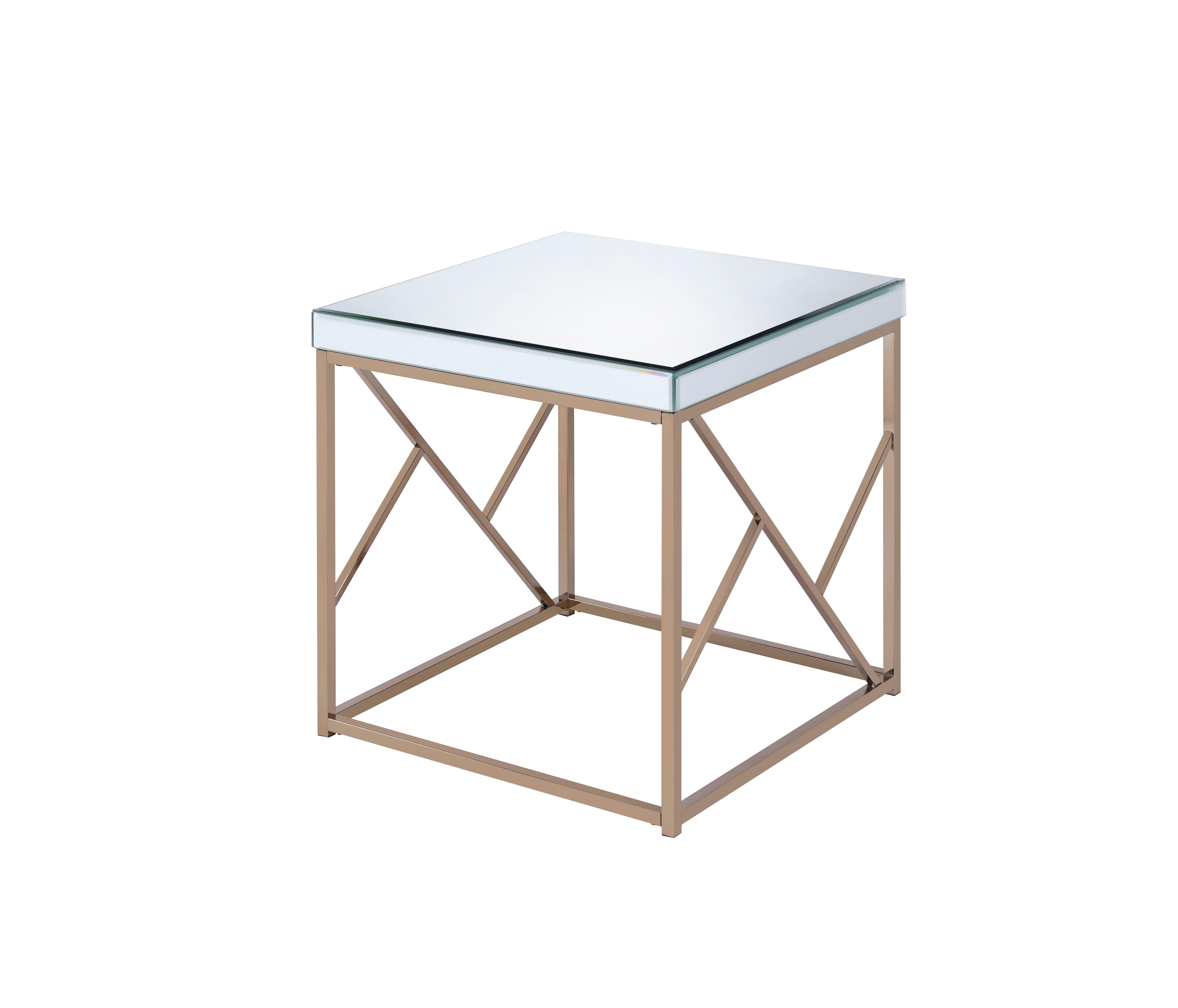 Steve Silver Furniture - Evelyn - End Table - White - 5th Avenue Furniture