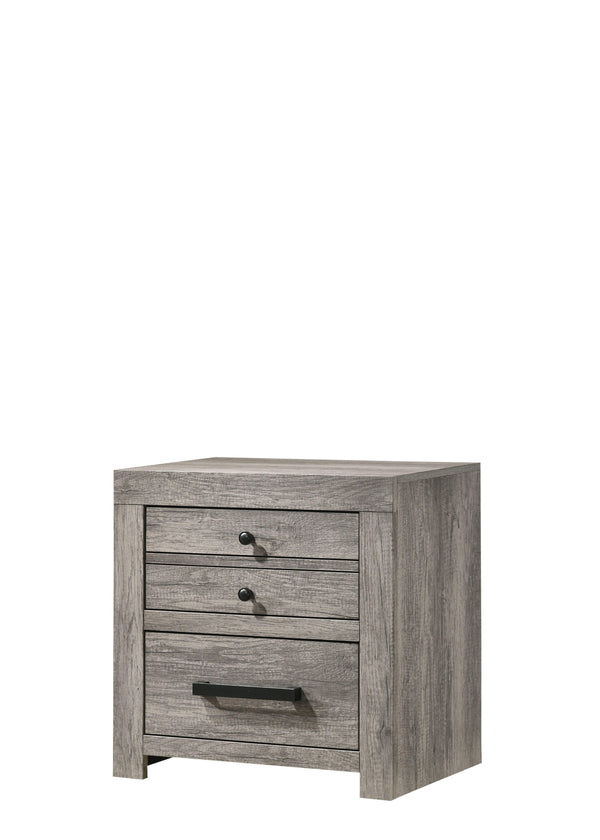 Crown Mark - Tundra - Nightstand - Gray - 5th Avenue Furniture