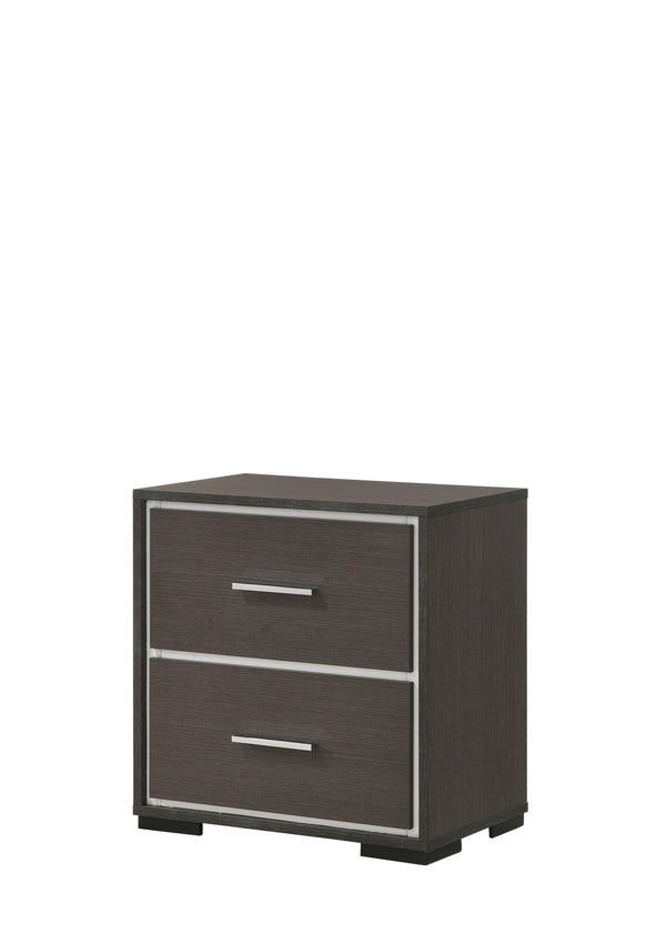 Crown Mark - Sharpe - Nightstand - Dark Gray - 5th Avenue Furniture