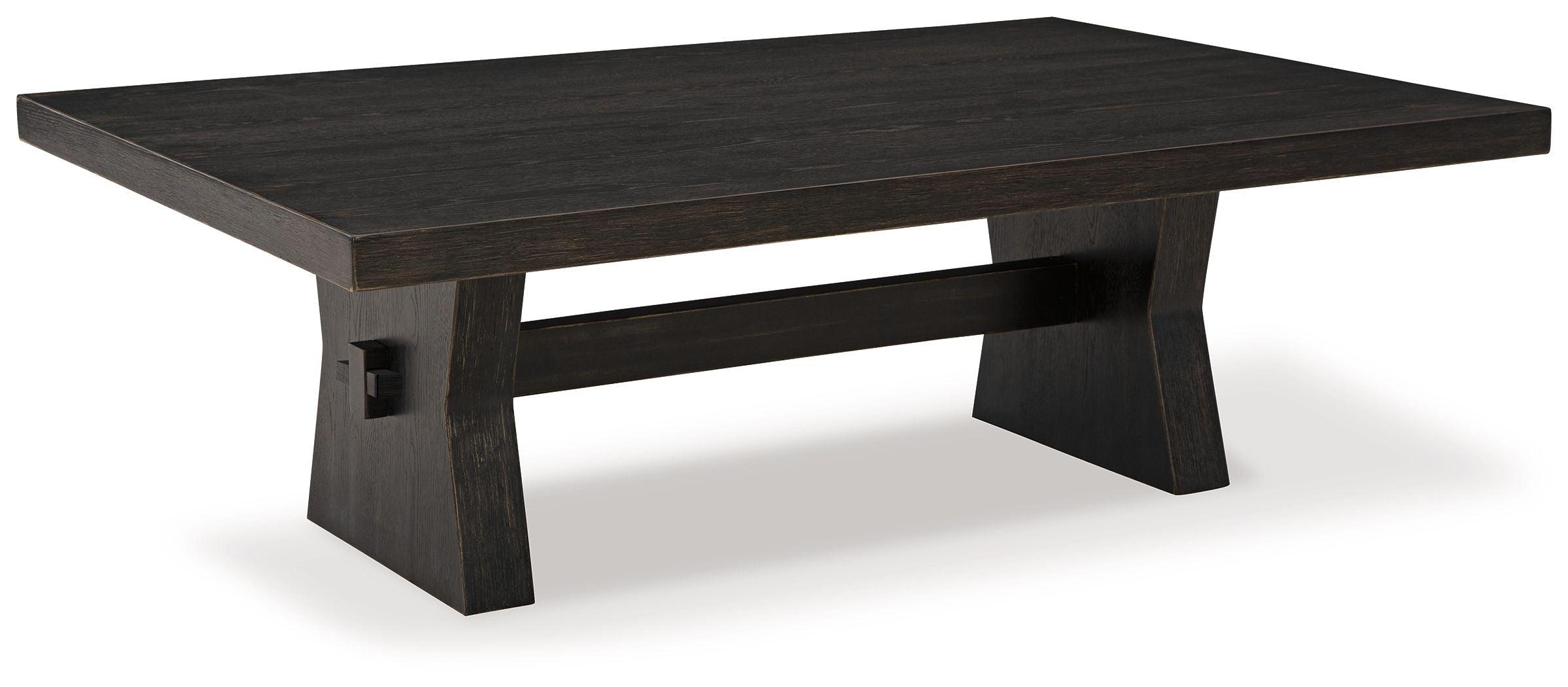 Signature Design by Ashley® - Galliden - Black - Rectangular Cocktail Table - 5th Avenue Furniture