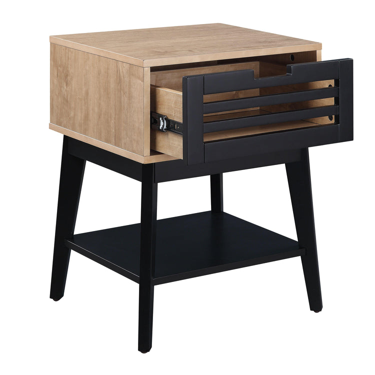 ACME - Gamaliel - End Table - Oak & Espresso Finish - 5th Avenue Furniture