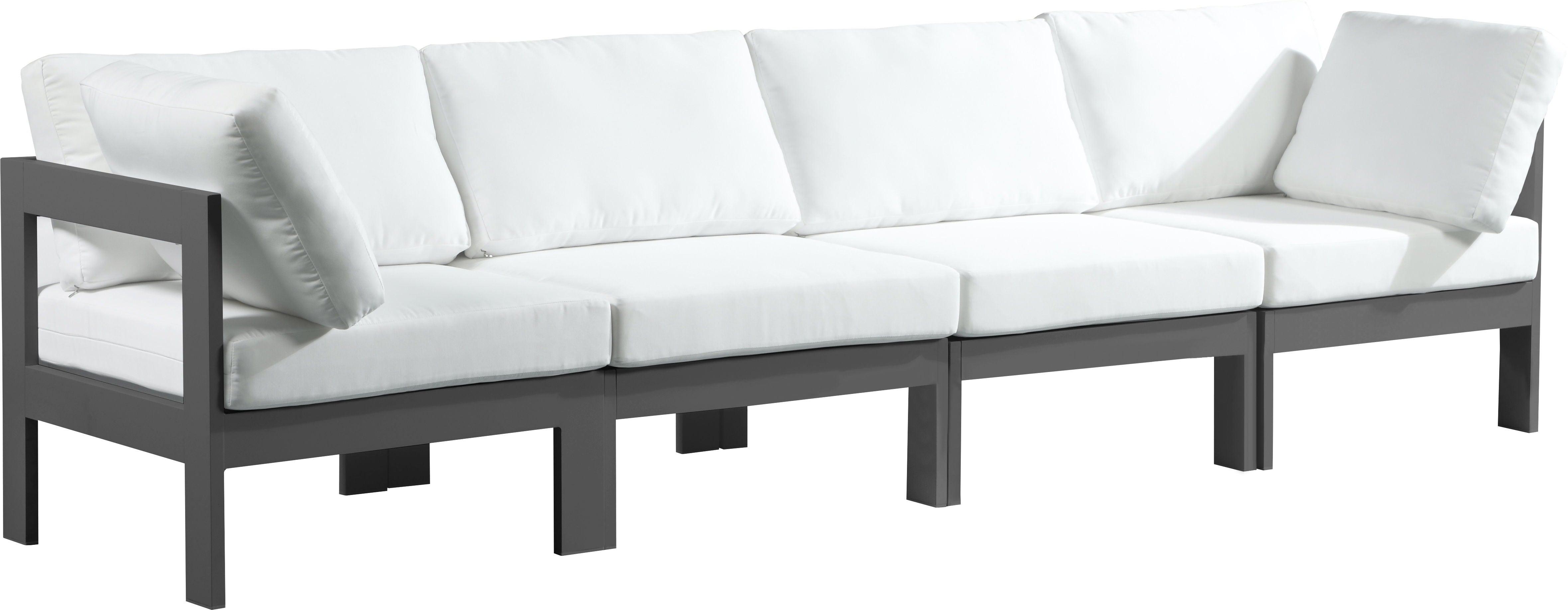 Meridian Furniture - Nizuc - Outdoor Patio Modular Sofa - Metal - 5th Avenue Furniture