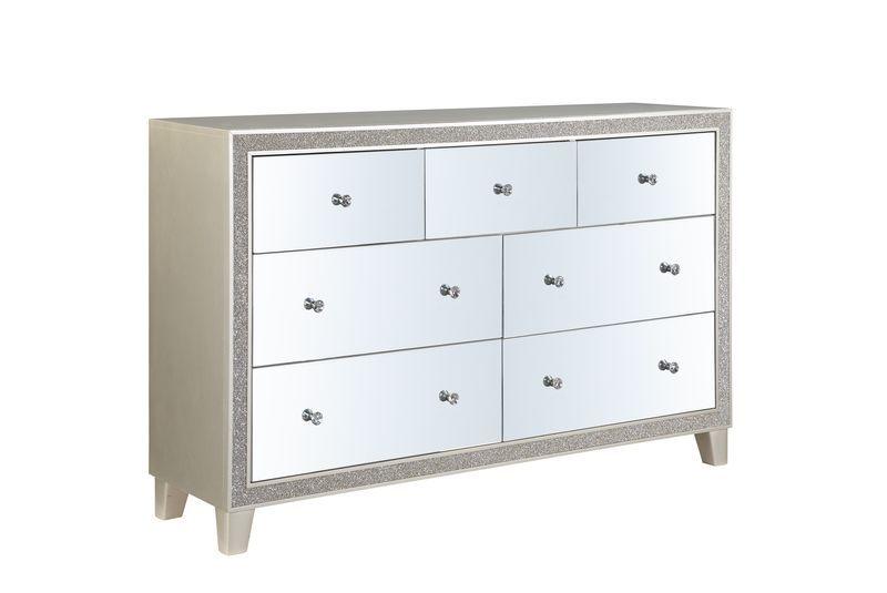 ACME - Sliverfluff - Dresser - Mirrored & Champagne Finish - 5th Avenue Furniture