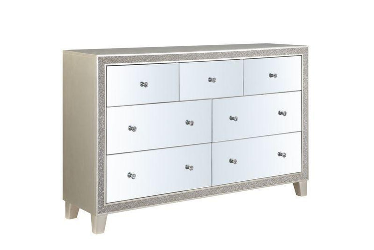 ACME - Sliverfluff - Dresser - Mirrored & Champagne Finish - 5th Avenue Furniture