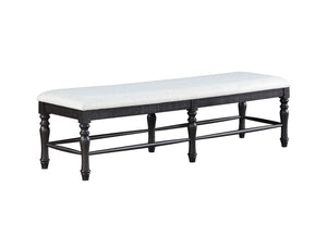 Steve Silver Furniture - Odessa - Dining Bench - Black - 5th Avenue Furniture