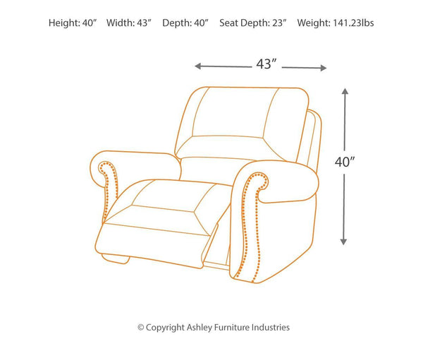 Ashley Furniture - Larkinhurst - Earth - Rocker Recliner - 5th Avenue Furniture