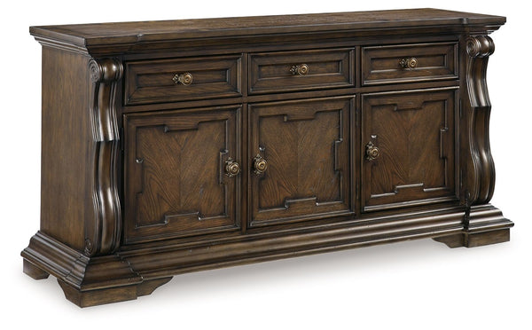 Maylee - Dark Brown - Dining Room Buffet - 5th Avenue Furniture