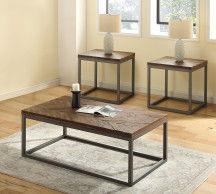 Steve Silver Furniture - Lorenza - 3 Piece Table Set - Brown - 5th Avenue Furniture