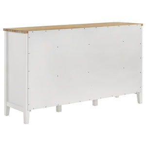 Coaster Fine Furniture - Hollis - Sideboard - Brown And White - 5th Avenue Furniture