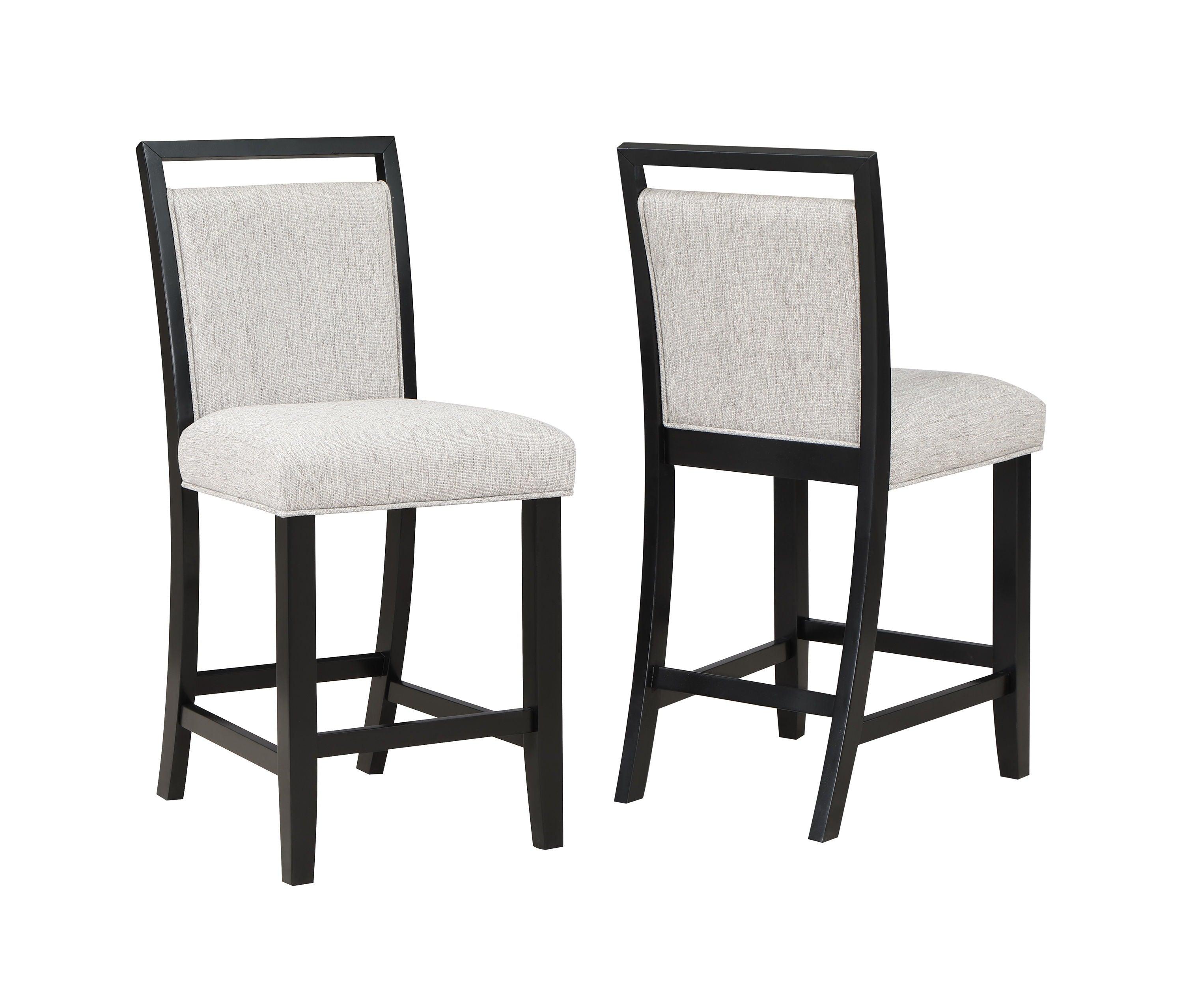 Crown Mark - Dary - Counter Height Dining Chair (Set of 2) - White - 5th Avenue Furniture