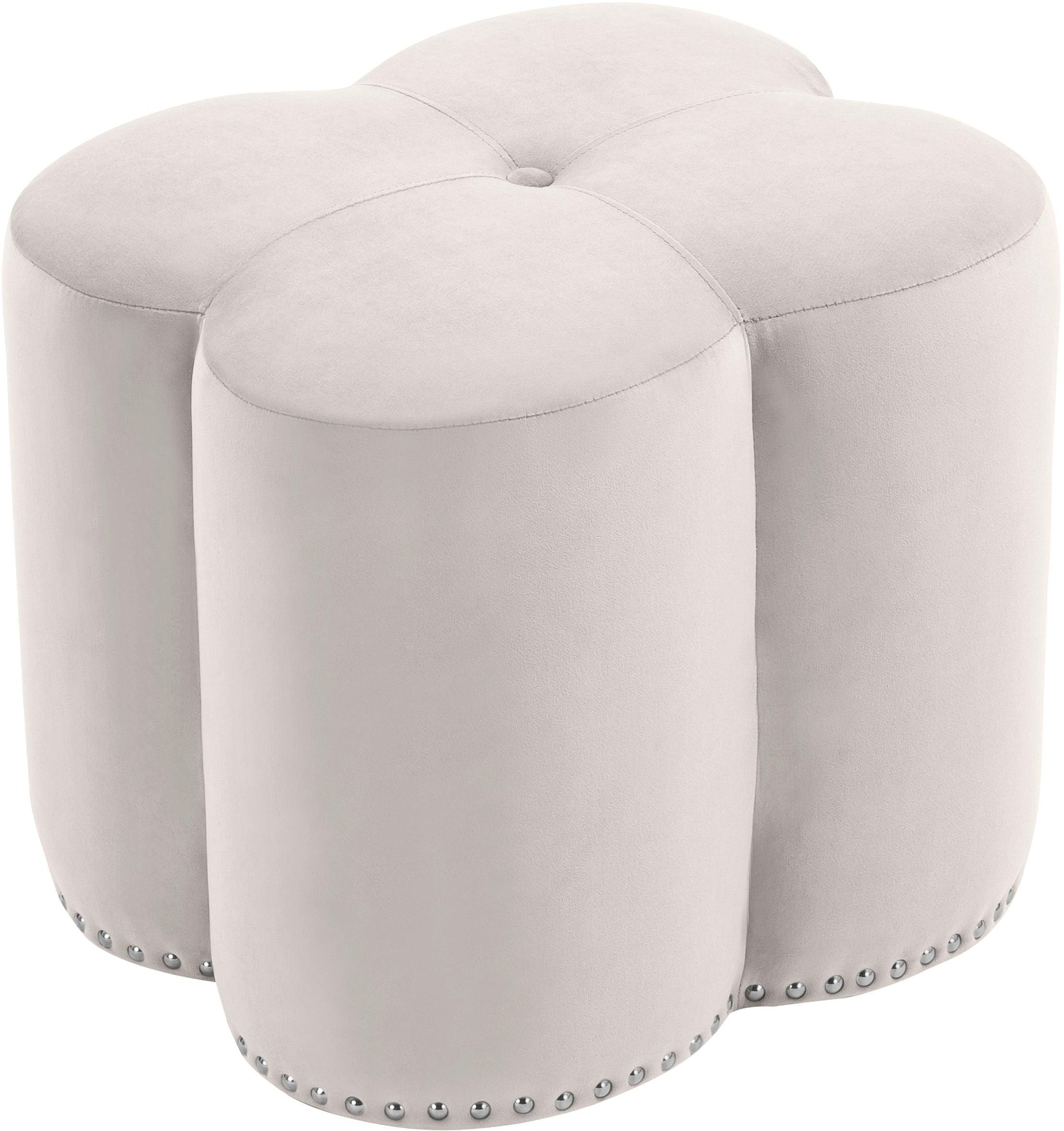 Meridian Furniture - Clover - Ottoman - 5th Avenue Furniture