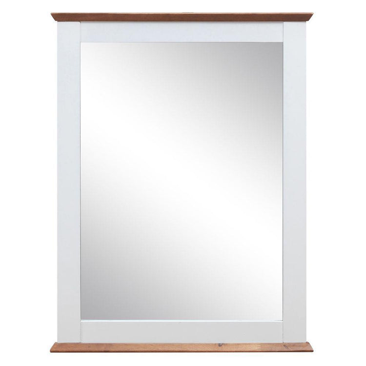 ACME - Farah - Mirror - White & Oak - 5th Avenue Furniture