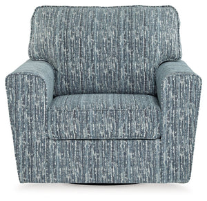 Aterburm - Twilight - Swivel Accent Chair - 5th Avenue Furniture