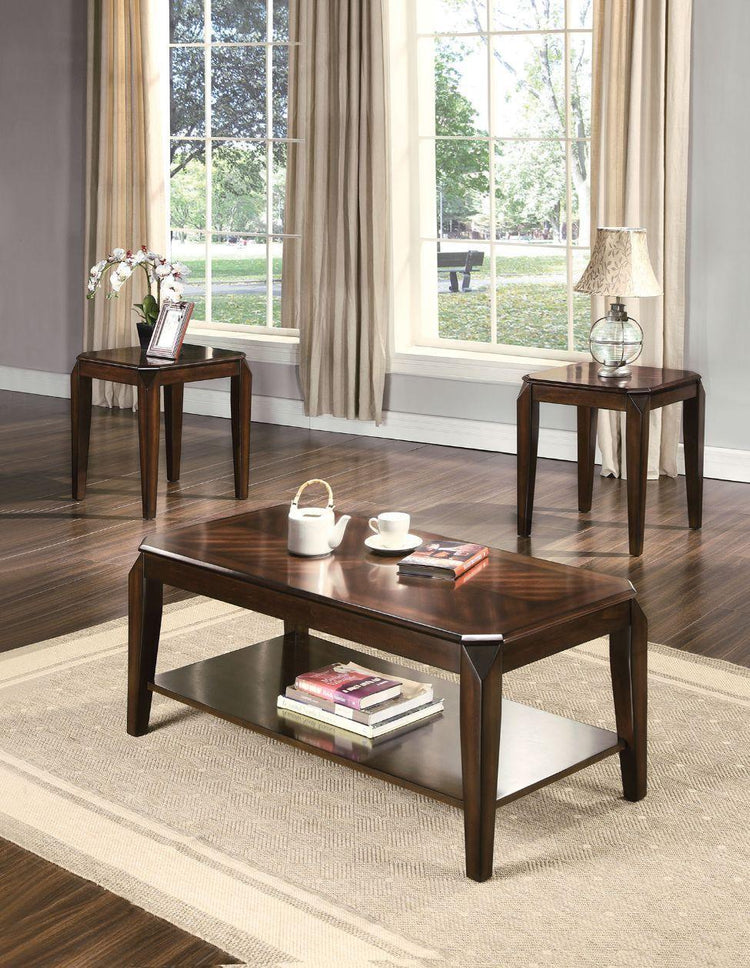 ACME - Docila - Coffee Table Set - Walnut - 19" - 5th Avenue Furniture