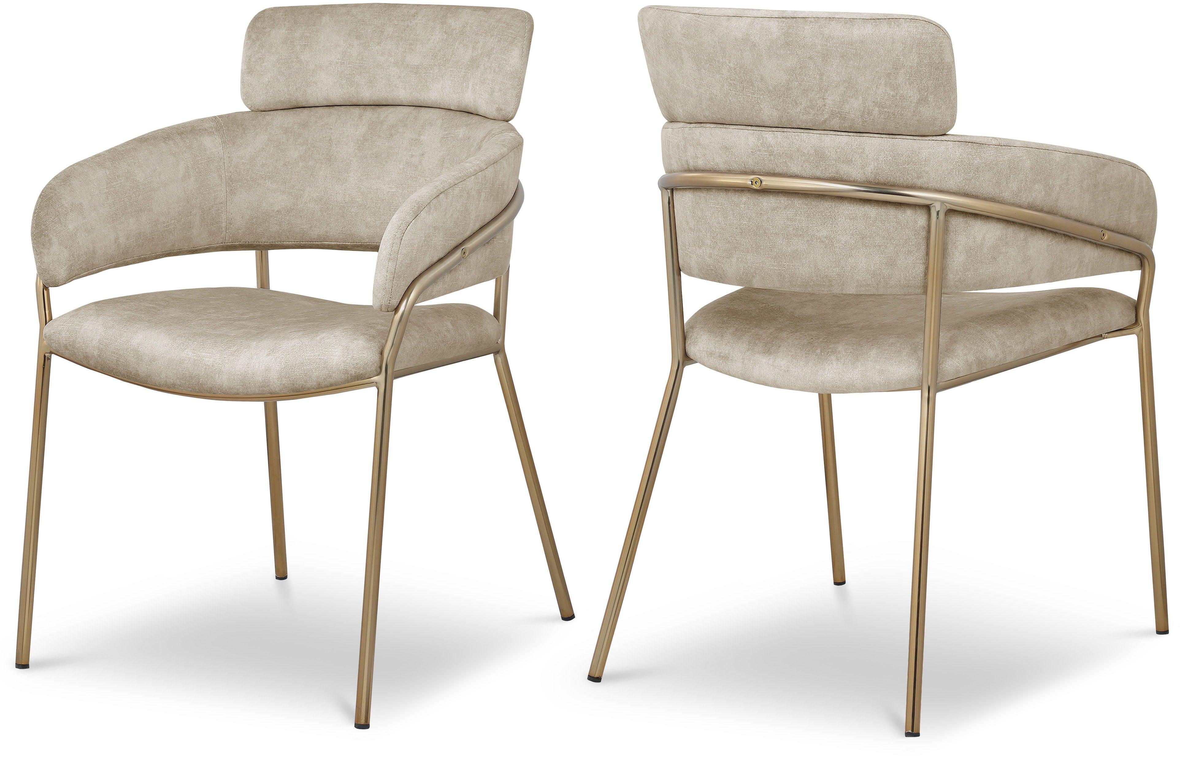 Meridian Furniture - Yara - Dining Chair (Set of 2) - Stone - 5th Avenue Furniture
