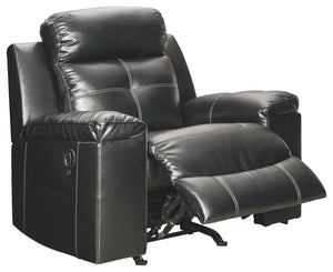 Ashley Furniture - Kempten - Black - Rocker Recliner - 5th Avenue Furniture