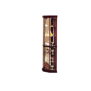 ACME - Huxley - Curio Cabinet (Corner) - Dark Brown - 16" - 5th Avenue Furniture