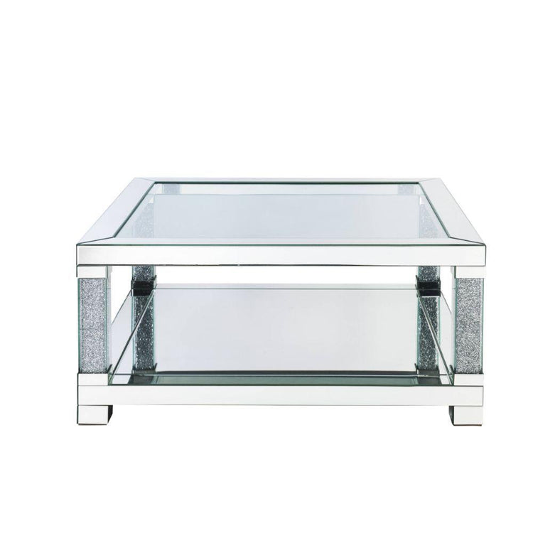 ACME - Noralie - Coffee Table - Mirrored & Faux Diamonds - Wood - 5th Avenue Furniture