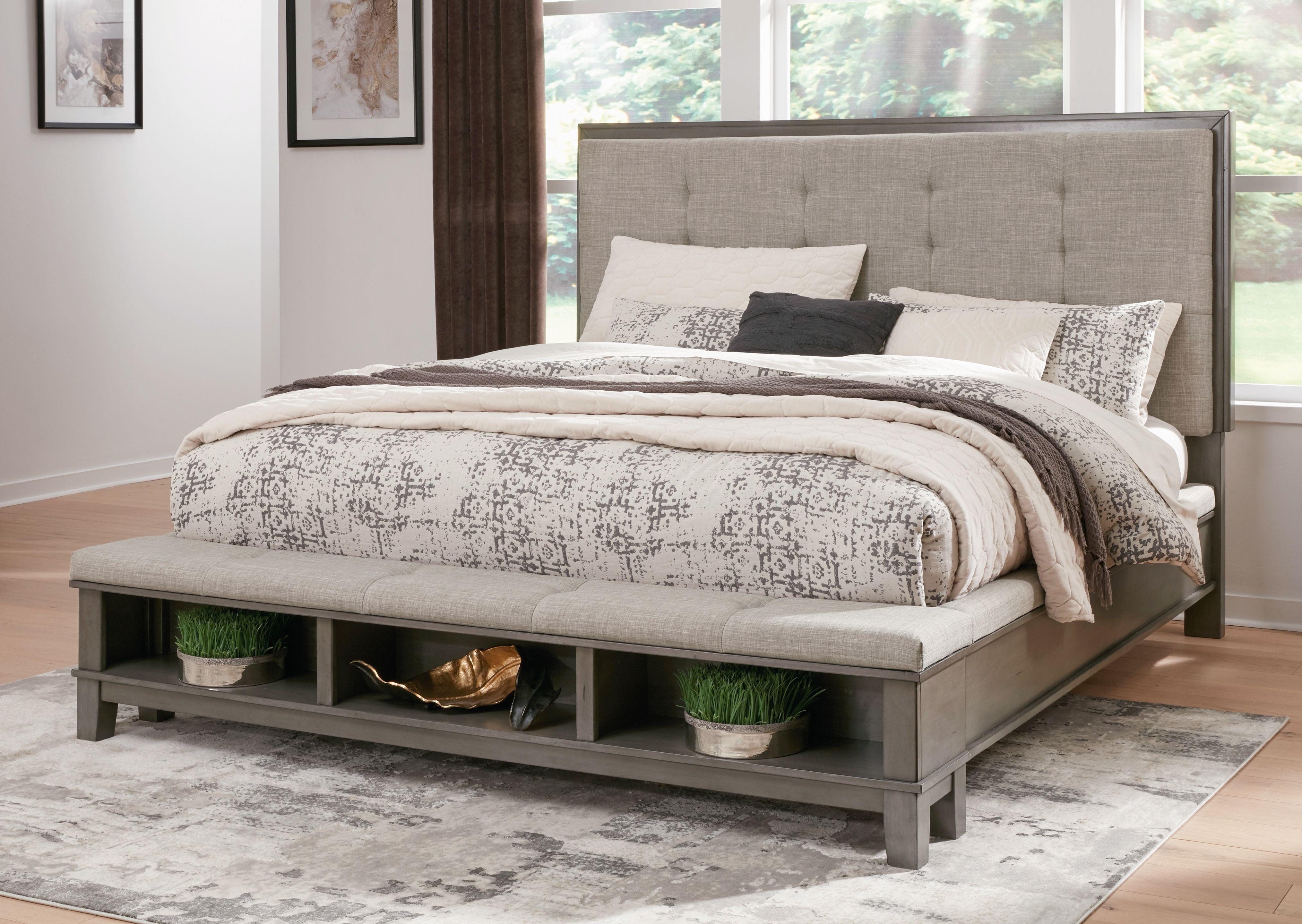 Benchcraft® - Hallanden - Panel Bed With Storage - 5th Avenue Furniture