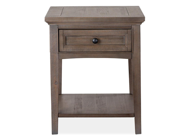 Magnussen Furniture - Paxton Place - Rectangular End Table - Dovetail Grey - 5th Avenue Furniture