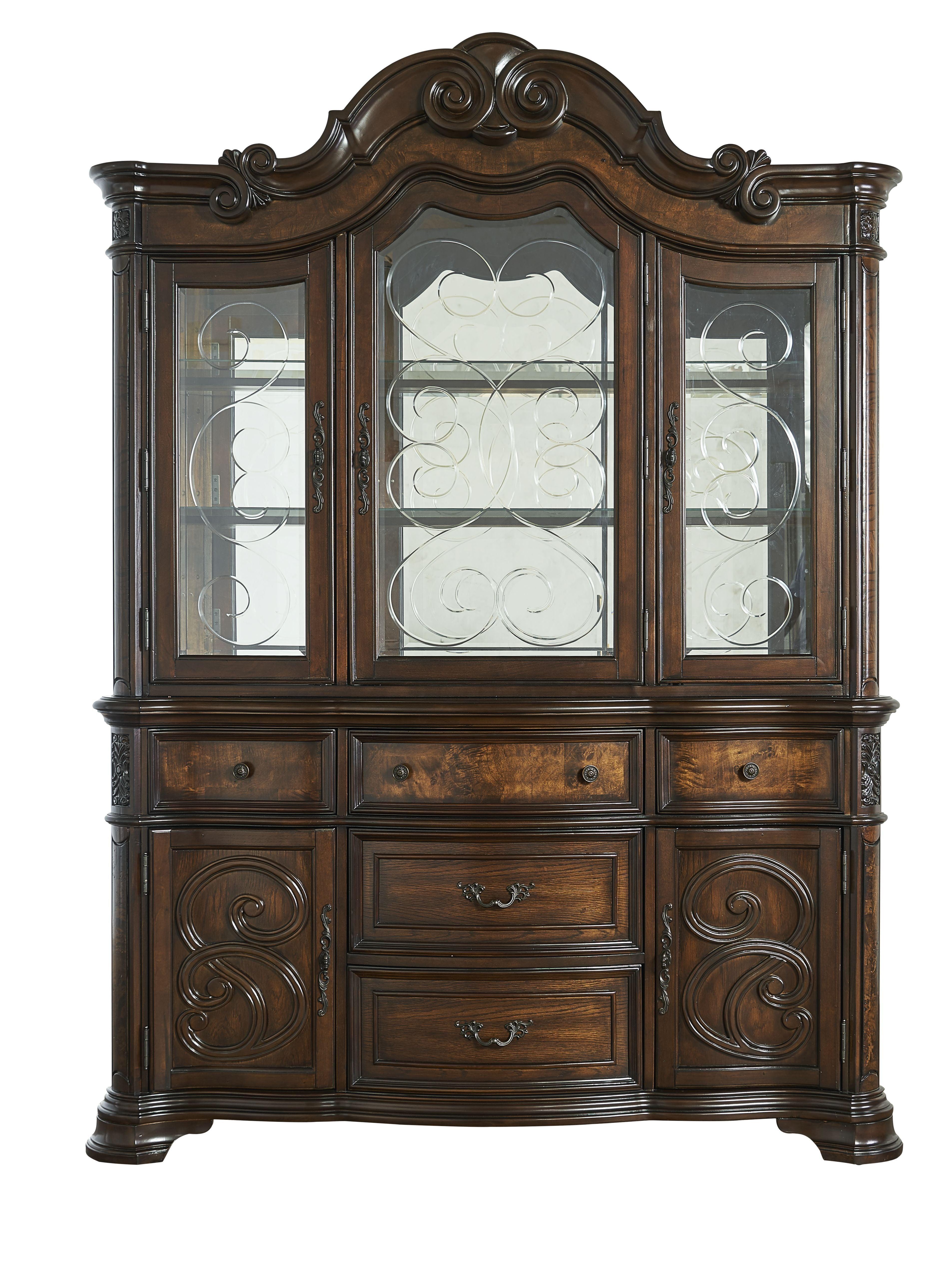 Steve Silver Furniture - Royale - Buffet And Hutch - Dark Brown - 5th Avenue Furniture