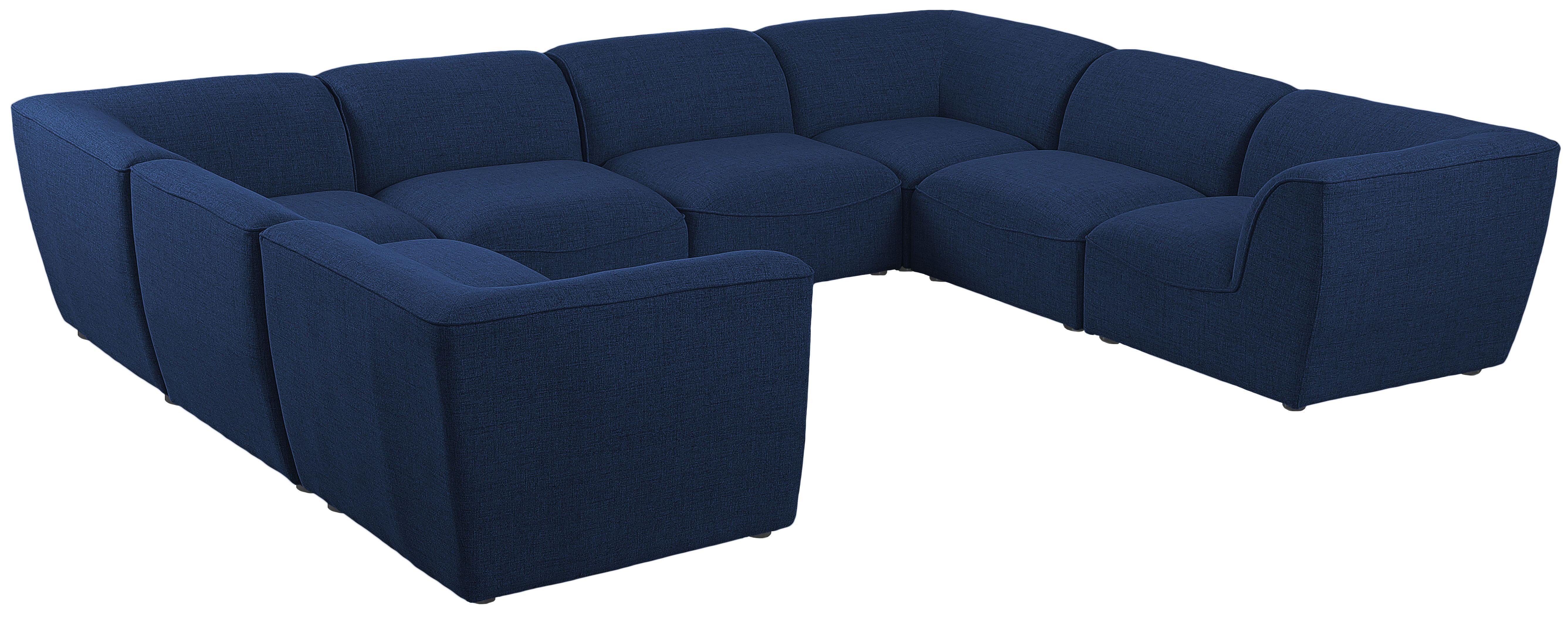 Meridian Furniture - Miramar - Modular Sectional - Navy - 5th Avenue Furniture