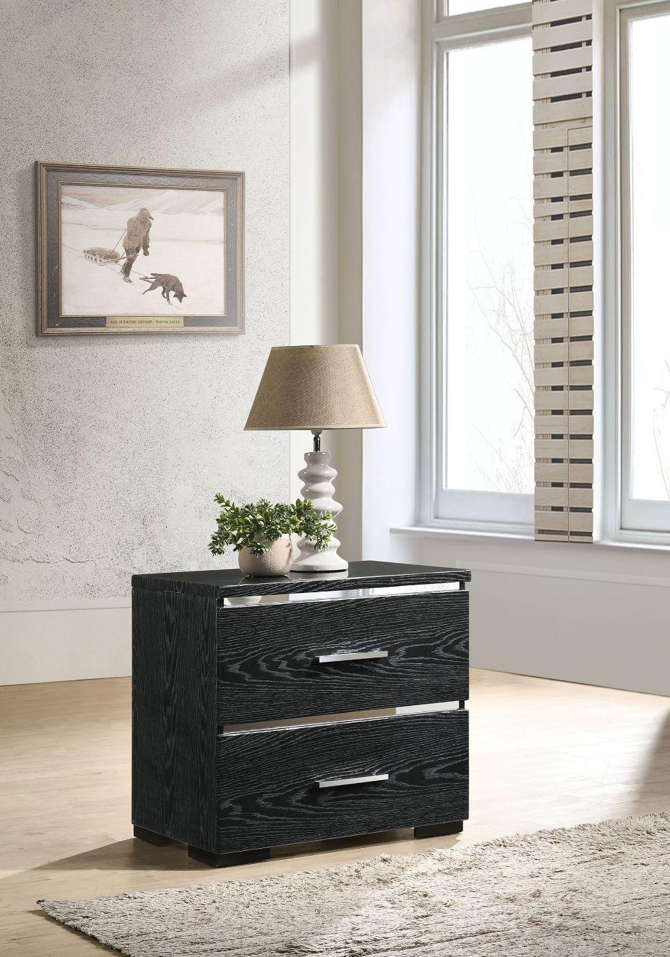 ACME - Laleh - Accent Table - Black (High Gloss) - 5th Avenue Furniture