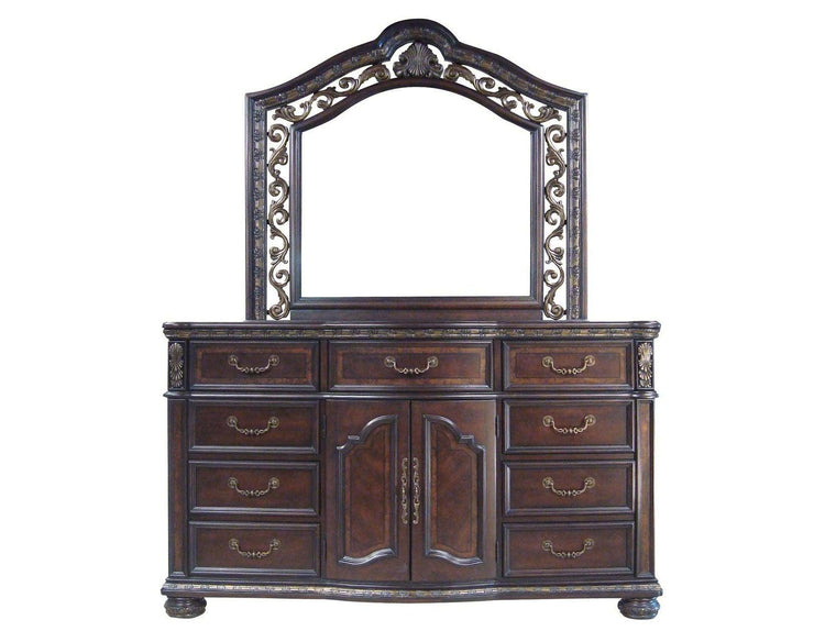 Steve Silver Furniture - Monte Carlo - Dresser And Mirror - Dark Brown - 5th Avenue Furniture