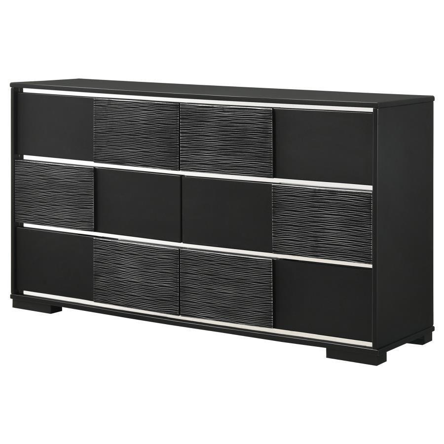 CoasterEveryday - Blacktoft - 6-Drawer Dresser - Black - 5th Avenue Furniture