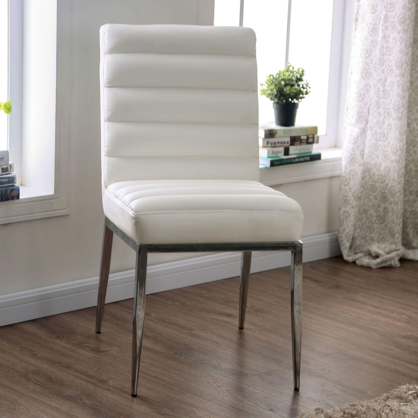 Furniture of America - Cilegon - Side Chair (Set of 2) - White - 5th Avenue Furniture