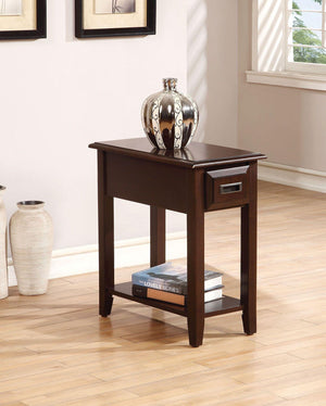 ACME - Flin - Accent Table - Dark Cherry - 5th Avenue Furniture