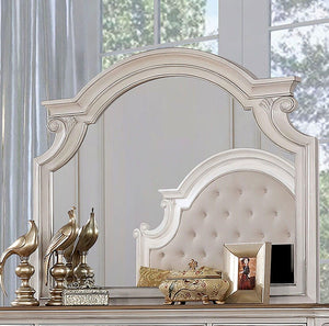 Furniture of America - Pembroke - Mirror - Antique Whitewash - 5th Avenue Furniture