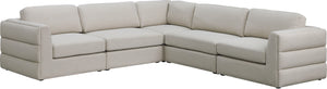 Meridian Furniture - Beckham - Modular Sectional 5 Piece - Beige - Modern & Contemporary - 5th Avenue Furniture