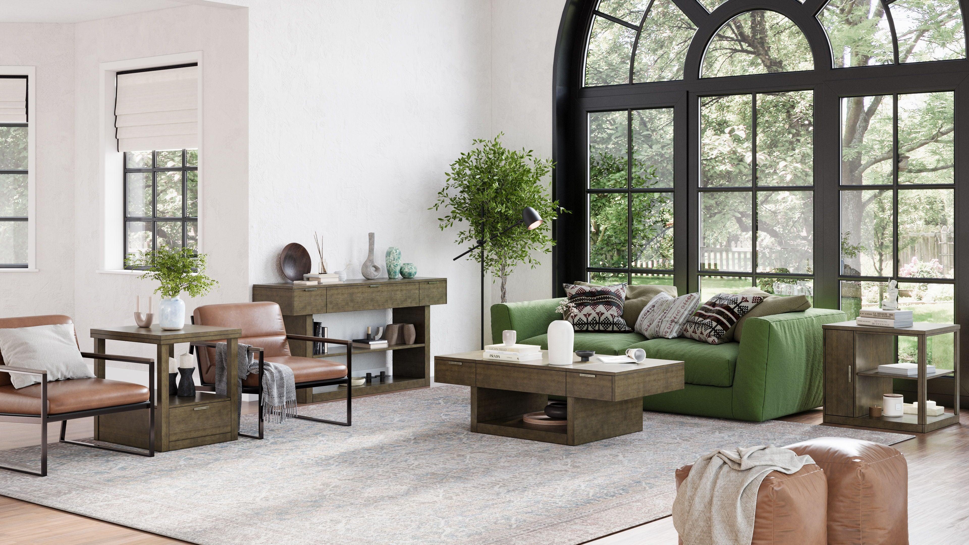 Magnussen Furniture - McGrath - Rectangular Sofa Table - Urbane Bronze - 5th Avenue Furniture