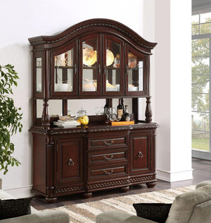 Steve Silver Furniture - Antoinette - Buffet and Hutch - Dark Brown - 5th Avenue Furniture