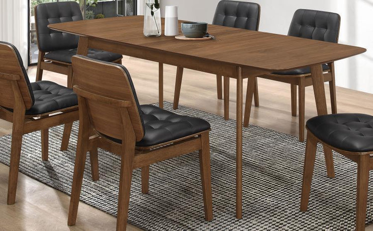 CoasterEveryday - Redbridge - Butterfly Leaf Dining Table - Natural Walnut - 5th Avenue Furniture