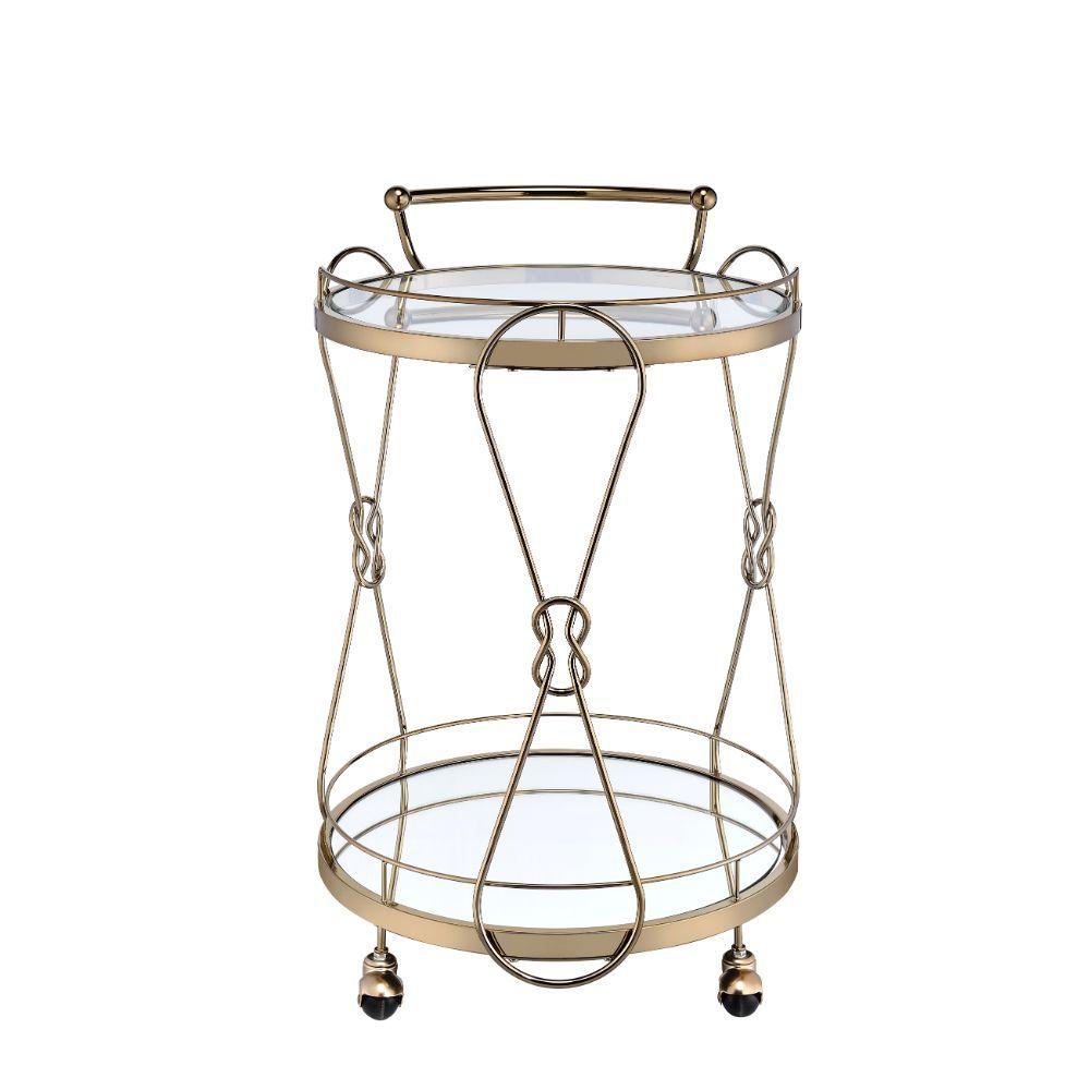 ACME - Zekera - Serving Cart - Champagne - 5th Avenue Furniture