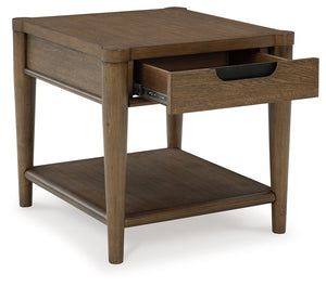 Roanhowe - Brown - Rectangular End Table - 5th Avenue Furniture