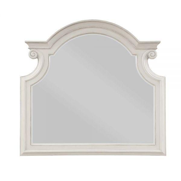 ACME - Florian - Mirror - Antique White Finish - 5th Avenue Furniture