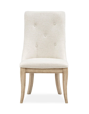 Magnussen Furniture - Harlow - Dining Arm Chair With Upholstered Seat & Back (Set of 2) - Weathered Bisque - 5th Avenue Furniture