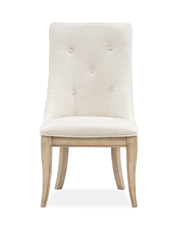 Magnussen Furniture - Harlow - Dining Arm Chair With Upholstered Seat & Back (Set of 2) - Weathered Bisque - 5th Avenue Furniture