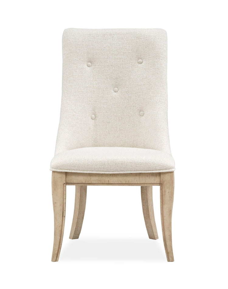 Magnussen Furniture - Harlow - Dining Arm Chair With Upholstered Seat & Back (Set of 2) - Weathered Bisque - 5th Avenue Furniture