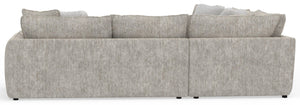 Jackson - Bucktown - 3 Piece Sectional With Extra Thick Cuddler Seat Cushions - Parchment - 5th Avenue Furniture