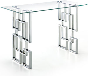 Meridian Furniture - Alexis - Console Table - Pearl Silver - 5th Avenue Furniture