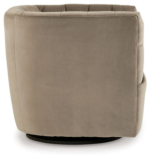 Hayesler - Cocoa - Swivel Accent Chair - 5th Avenue Furniture