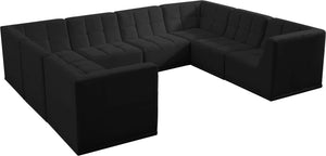 Meridian Furniture - Relax - Modular Sectional - Black - 5th Avenue Furniture