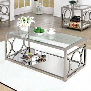 Furniture of America - Rylee - Coffee Table - Pearl Silver - 5th Avenue Furniture