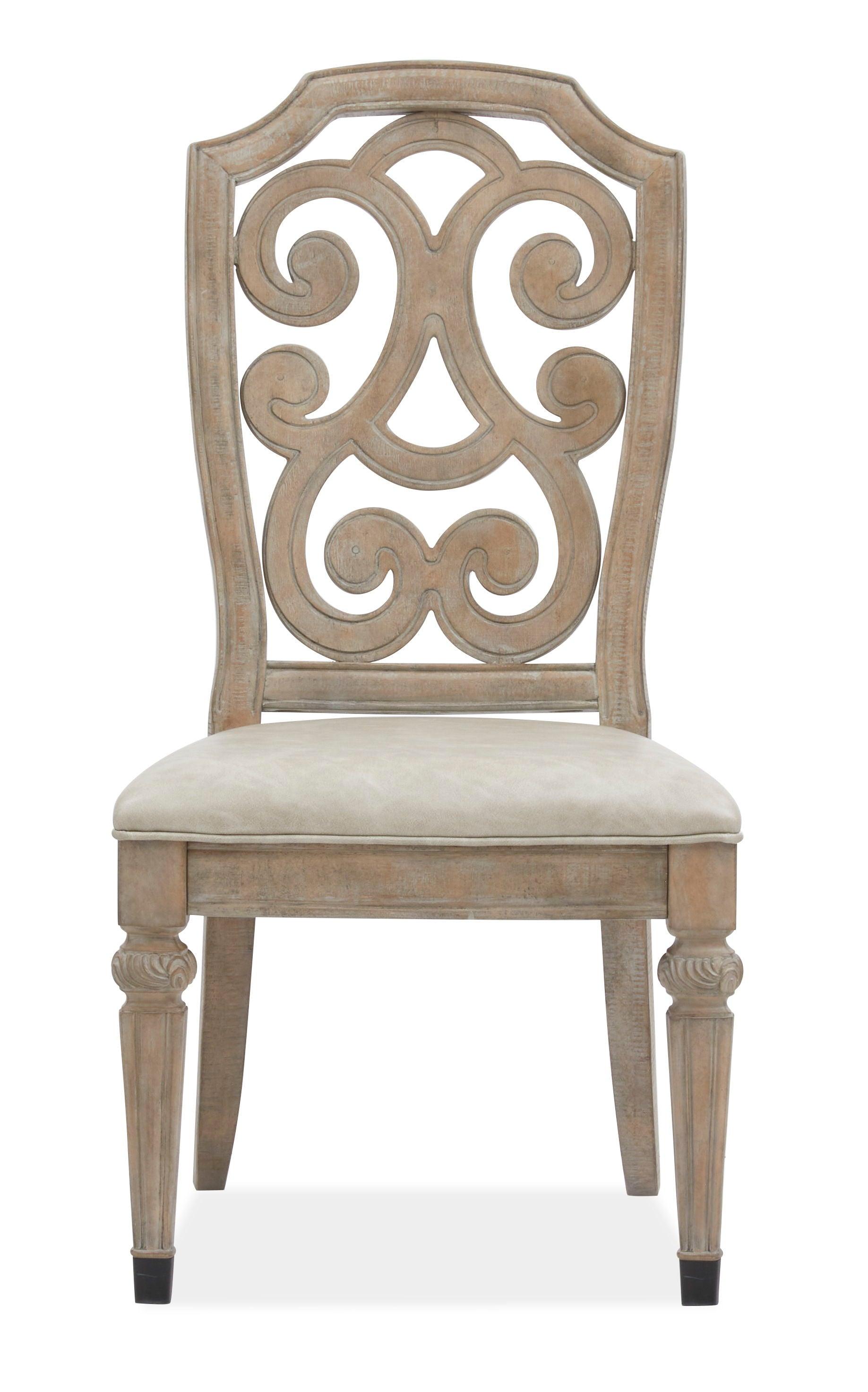 Magnussen Furniture - Marisol - Dining Side Chair With Upholstered Seat (Set of 2) - Fawn - 5th Avenue Furniture